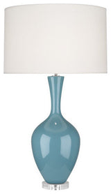 Audrey Table Lamp, Steel Blue