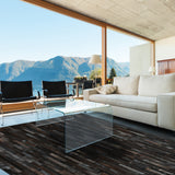 Cowhide Patchwork Rug, Poseidon, Cassiterite, 12'x15'