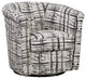 Marvel 360 Swivel Barrel Chair by Grafton Home, Slate Grey Splatter