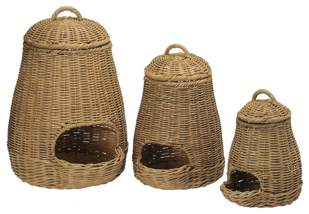 Wicker Garlic Basket, Fruit and Vegetable Storage Basket, Small