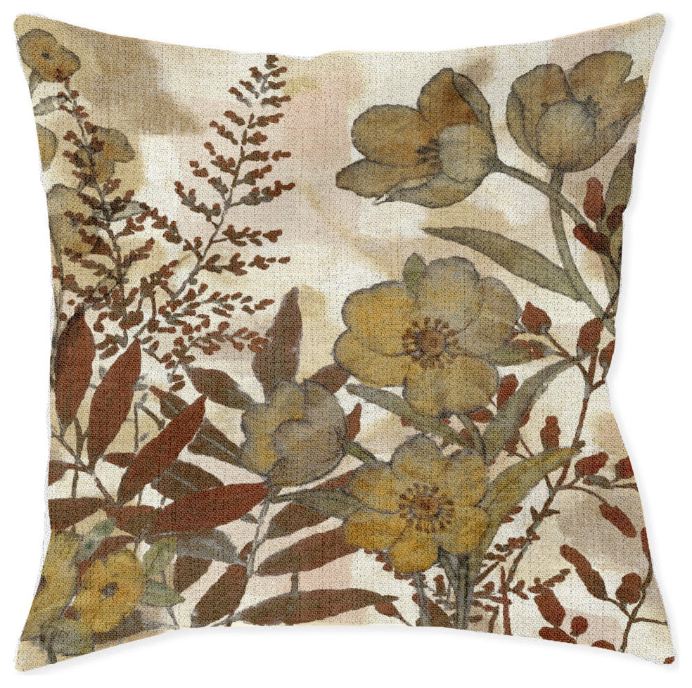 Laural Home Sienna Earthy 17" x 18" Woven Decorative Pillow