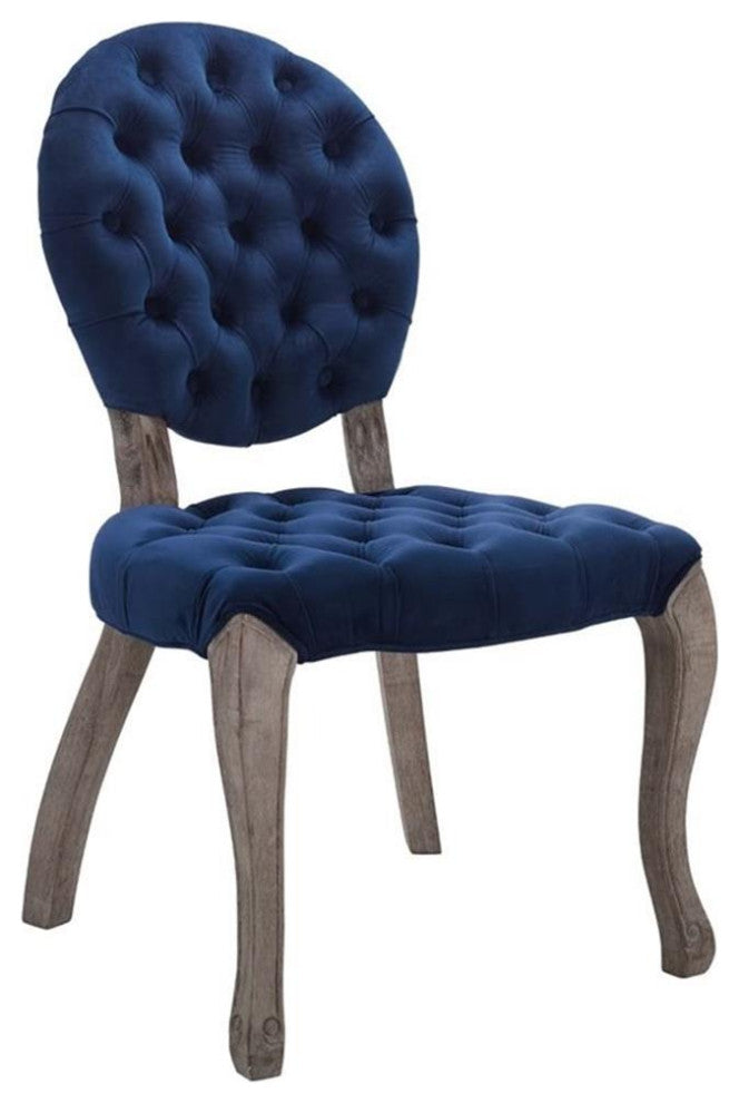 Exhibit French Vintage Dining Performance Velvet Side Chair
