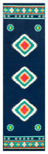 Surya Paramount PAR-1116 6'7"x9'6" Rug, Blue/Teal/Orange/Fuschia/Lime/Gray/Cream