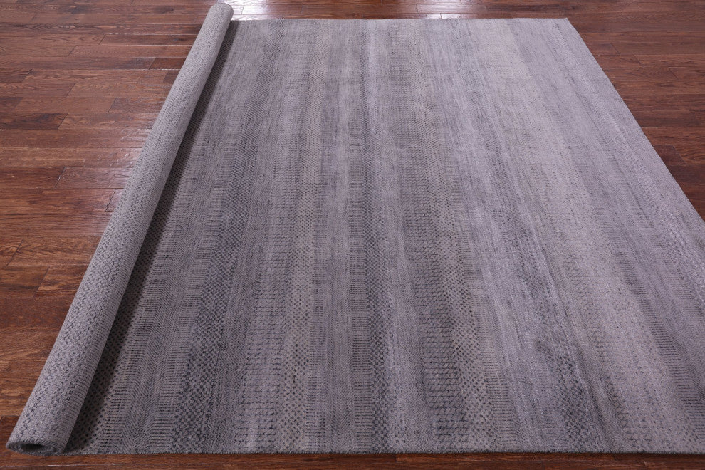 Savannah Grass Wool and Silk Handmade Rug 8' 0" X 9' 11" Q11432
