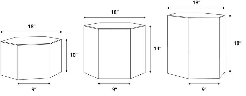 Centre Occasional Table, Black on Walnut, Large 18"