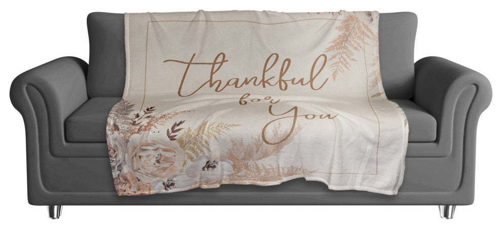 Thankful For You 4 50"x60" Coral Fleece Blanket