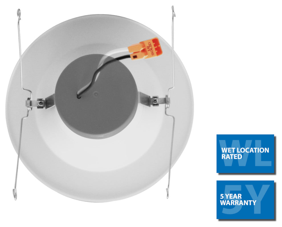 DLR566091203KWH-12PK 5/6", White Recessed LED Downlight, 12 Pack