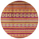 Ahgly Company Indoor Round Mid-Century Modern Area Rugs, 8' Round