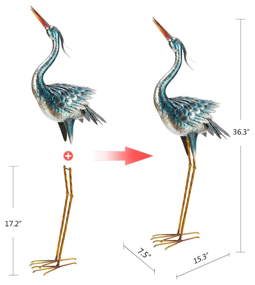 Crane Statues Outdoor Sculptures