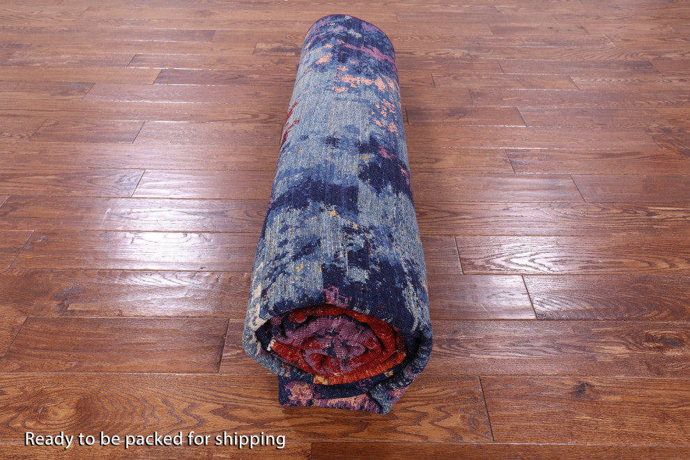 Handmade Modern Wool Rug 8' 5" X 11' 9" Q9680