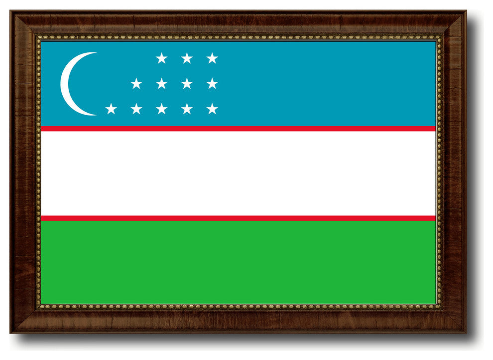 Uzbekistan Country Flag Canvas Print, 27"x39"