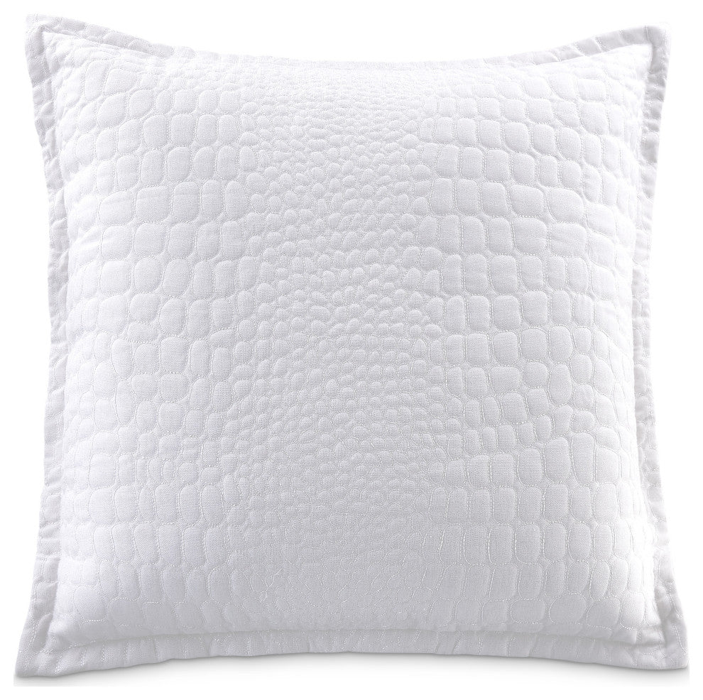 Brillance 26" Square Euro Sham, White