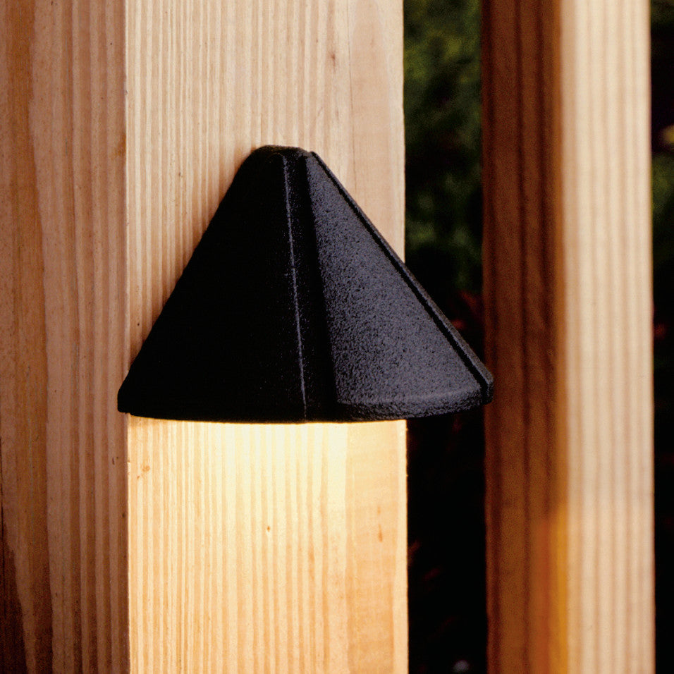 Six Groove Textured Black Deck 1-Light 12V