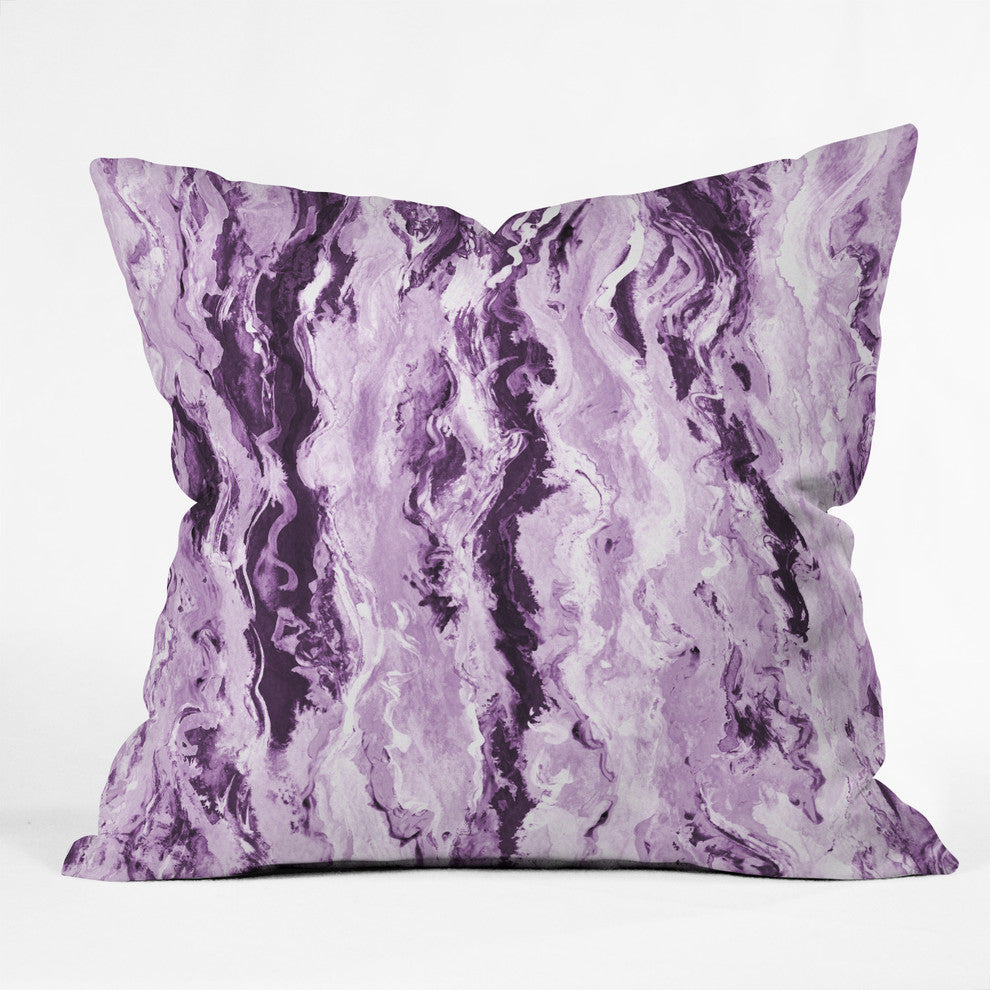 Lisa Argyropoulos Violet Melt Throw Pillow