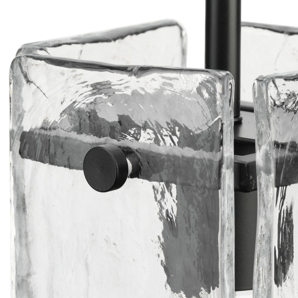 Rivera Collection 1-Light Matte Black Luxe Industrial Pendant