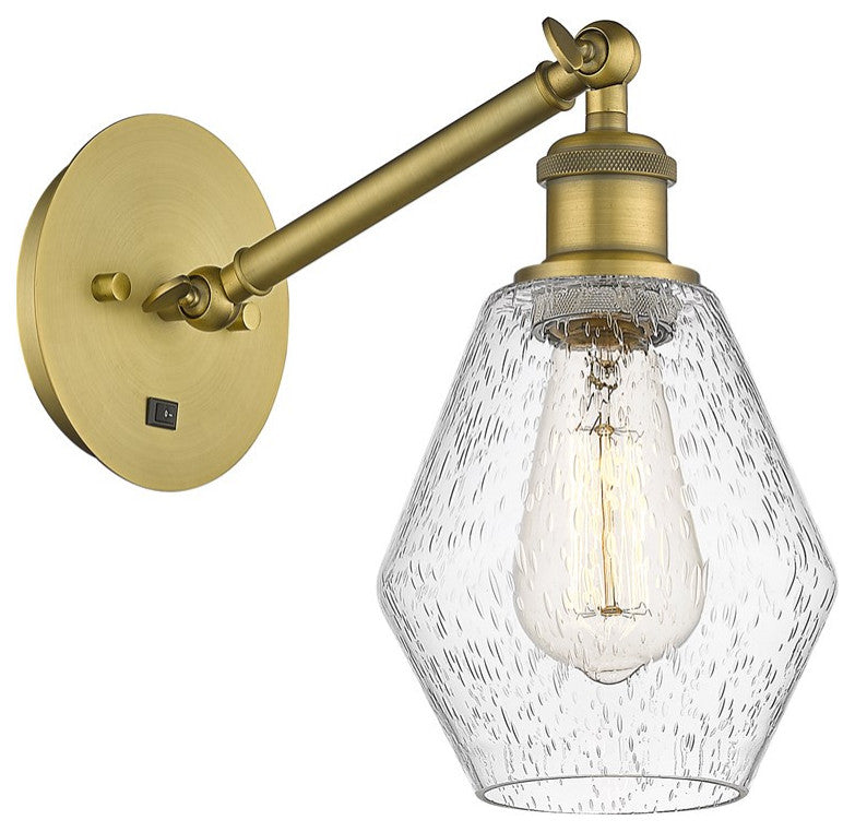 Innovations 317-1W-BB-G654-6-LED 1-Light Sconce, Brushed Brass