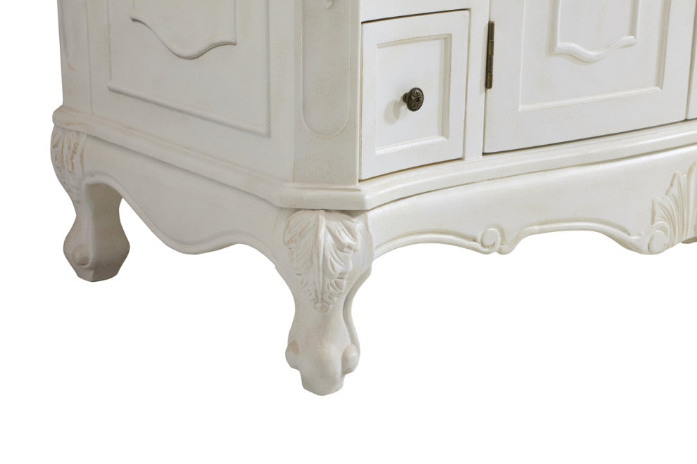 42" Single Bathroom Vanity, Antique White
