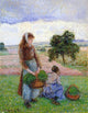 Camille Pissarro Peasant Woman Carrying a Basket Wall Decal Print