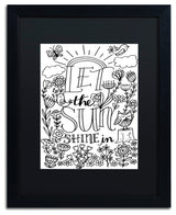 Elizabeth Caldwell 'Let The Sun Shine' Art, Black Frame, Black Mat, 16x20