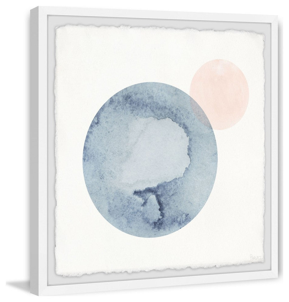 "Collided Circles" Framed Painting Print, 18"x18"