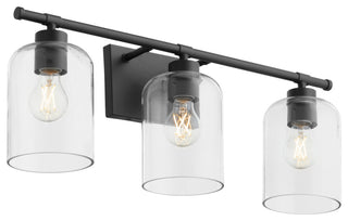 Quorum 5374-3-59 3-Light Vanity Light, Matte Black