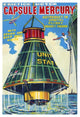 "Capsule Mercury" Digital Paper Print by Retrorocket, 26"x38"
