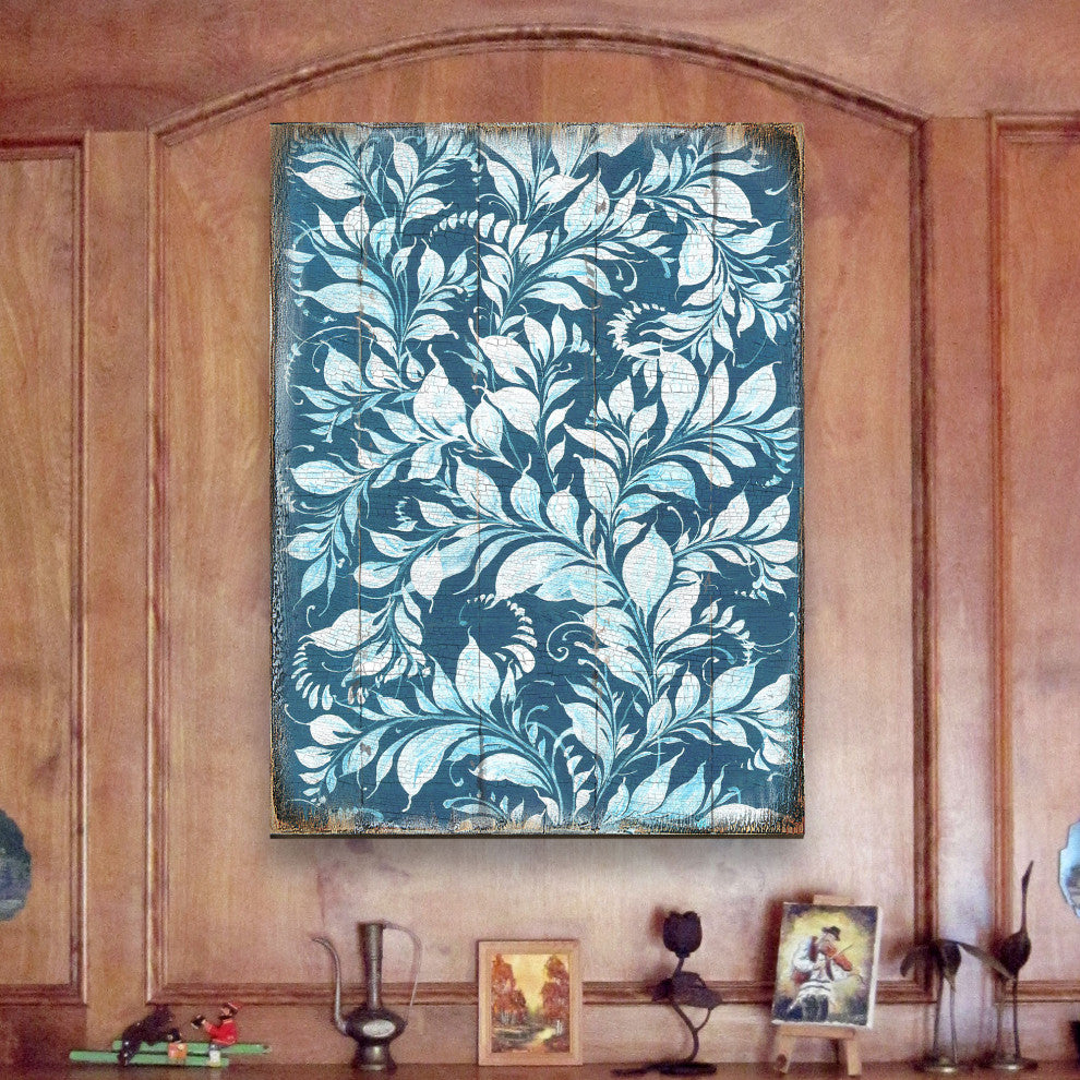 Decorative Pattern Wooden Block, 18"x12"