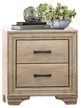Landen Rustic Nightstand Sun-bleached Wood