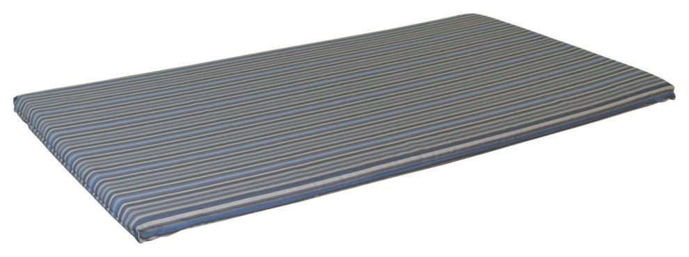 Swing Bed Cushion, Blue Stripe, 5 Foot, 2" Thick