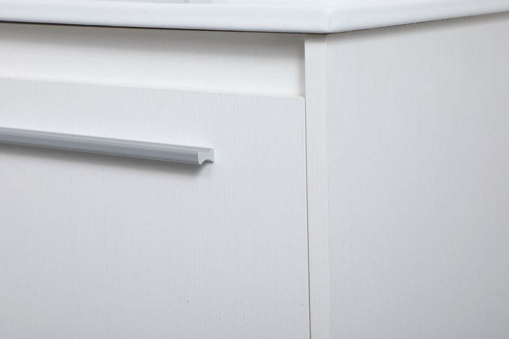 36" Single Bathroom Floating Vanity, White