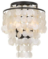 Brielle 3 Light Ceiling Mount in Dark Bronze