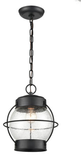 1 Light 9.75 in. Powder Coat Black Outdoor