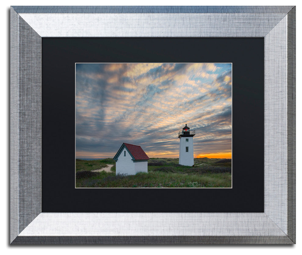 Michael Blanchette 'Light Ripples' Art, Silver Frame, Black Mat, 14x11