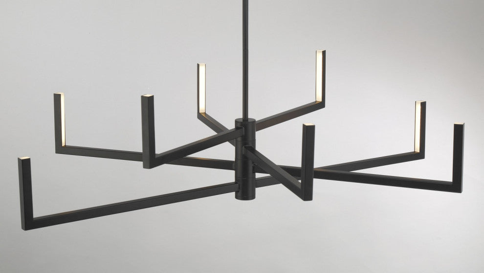 George Kovacs Articular LED Chandelier, Coal