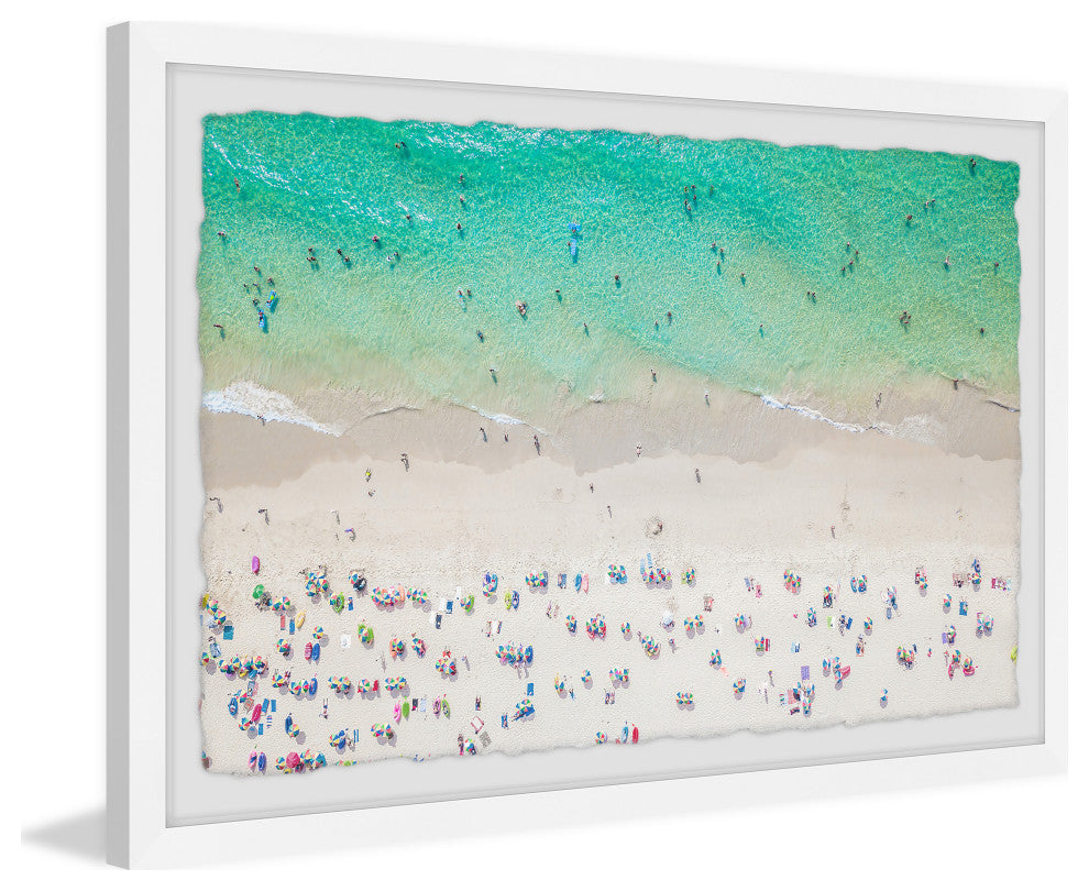 "Beach Destination" Framed Painting Print, 30x20