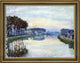 Henri Lebasque The Marne at Lagny Framed Premium Canvas Print, 18"x24"