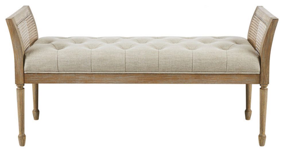 Martha Stewart Isla Accent Bench, Natural