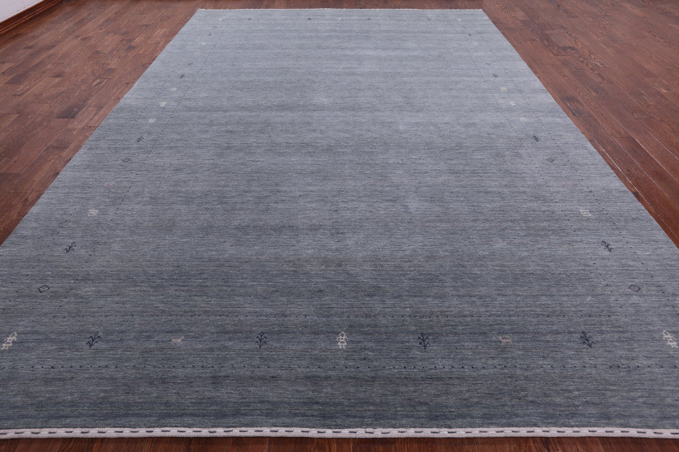 Persian Gabbeh Hand-Knotted Wool Rug 10' 0" X 13' 11" Q11372