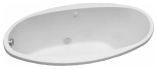 PROFLO PFS5838 Lansford 58" x 38" Drop In Acrylic Soaking Tub - White