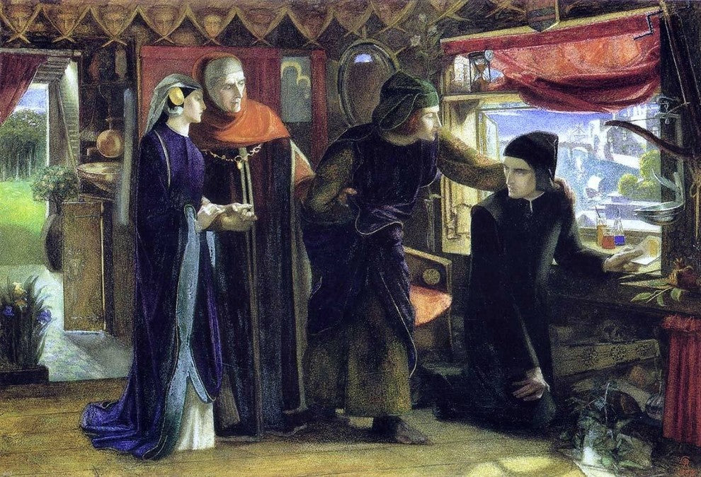 Dante Gabriel Rossetti The First Anniversary Wrapped Canvas, 18"x27"