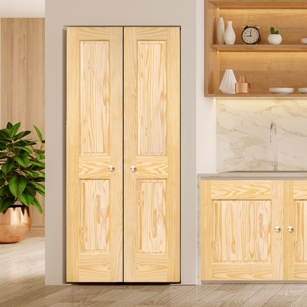 Interior Door, Colonial 2-Panel, Square, 1.375"x18"x80"