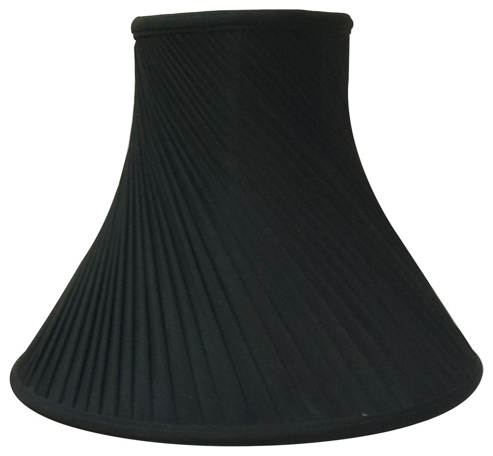 Royal Designs Twisted Pleat Basic Lampshade, Beige, Black, 8x18x13