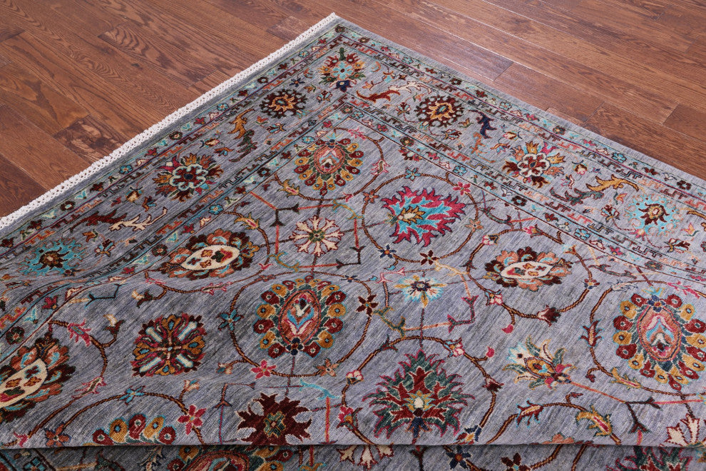 Persian Tabriz Handmade Wool Rug 8' 2" X 10' 1" Q11297