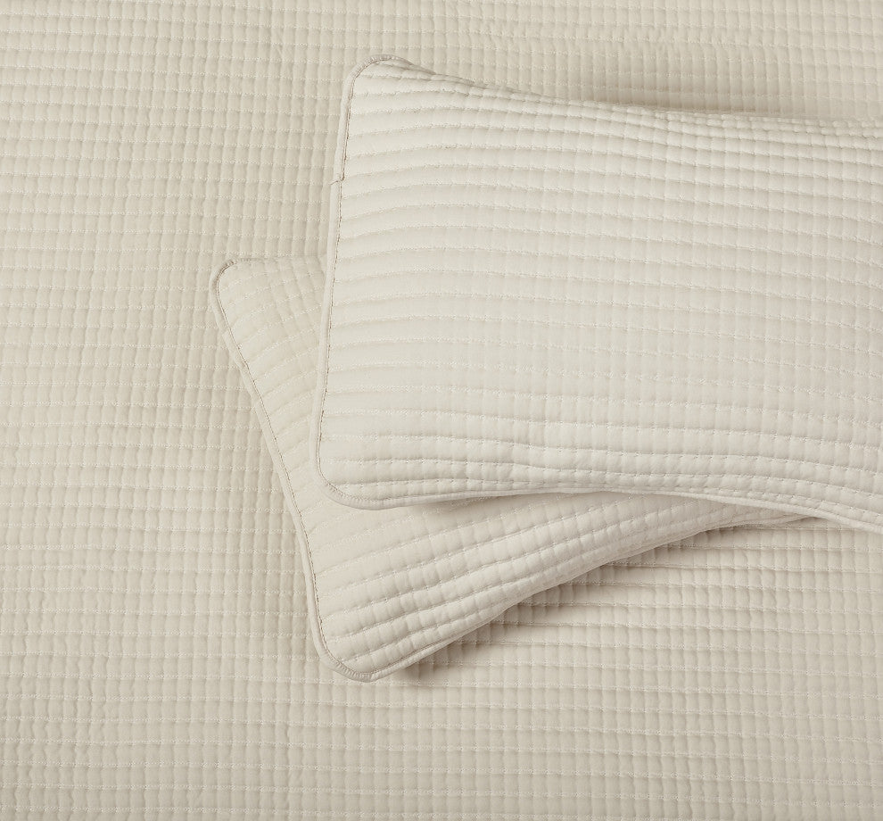 Aurelia 7 Piece Quilt Set, Beige, King