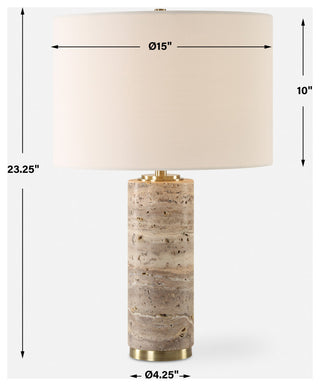 Uttermost Cortado Travertine Table Lamp