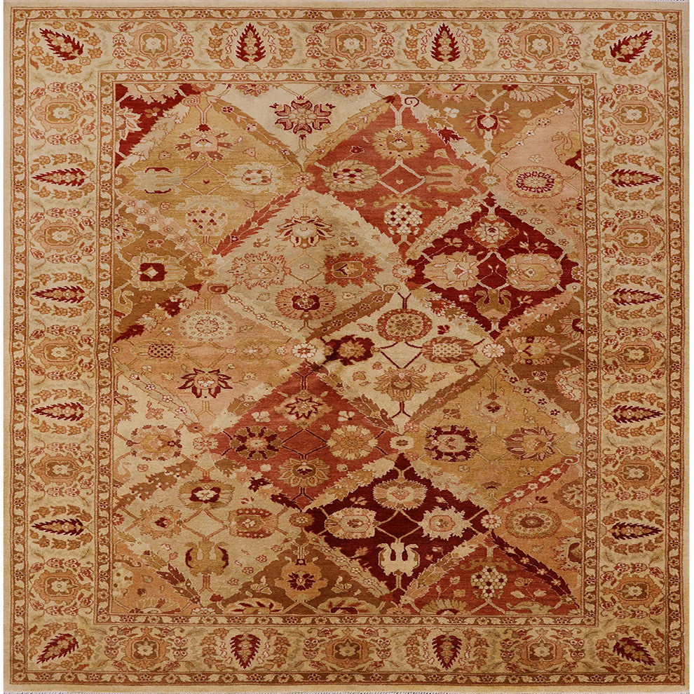 Ahgly Company Indoor Square Mid-Century Modern Area Rugs, 8' Square
