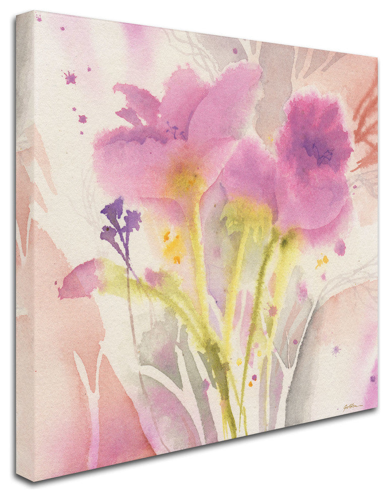 'Magenta Duo' Canvas Art by Sheila Golden