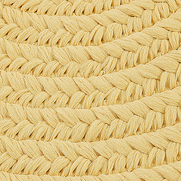 Boca Raton - Pale Banana 8' round, Round, Braided