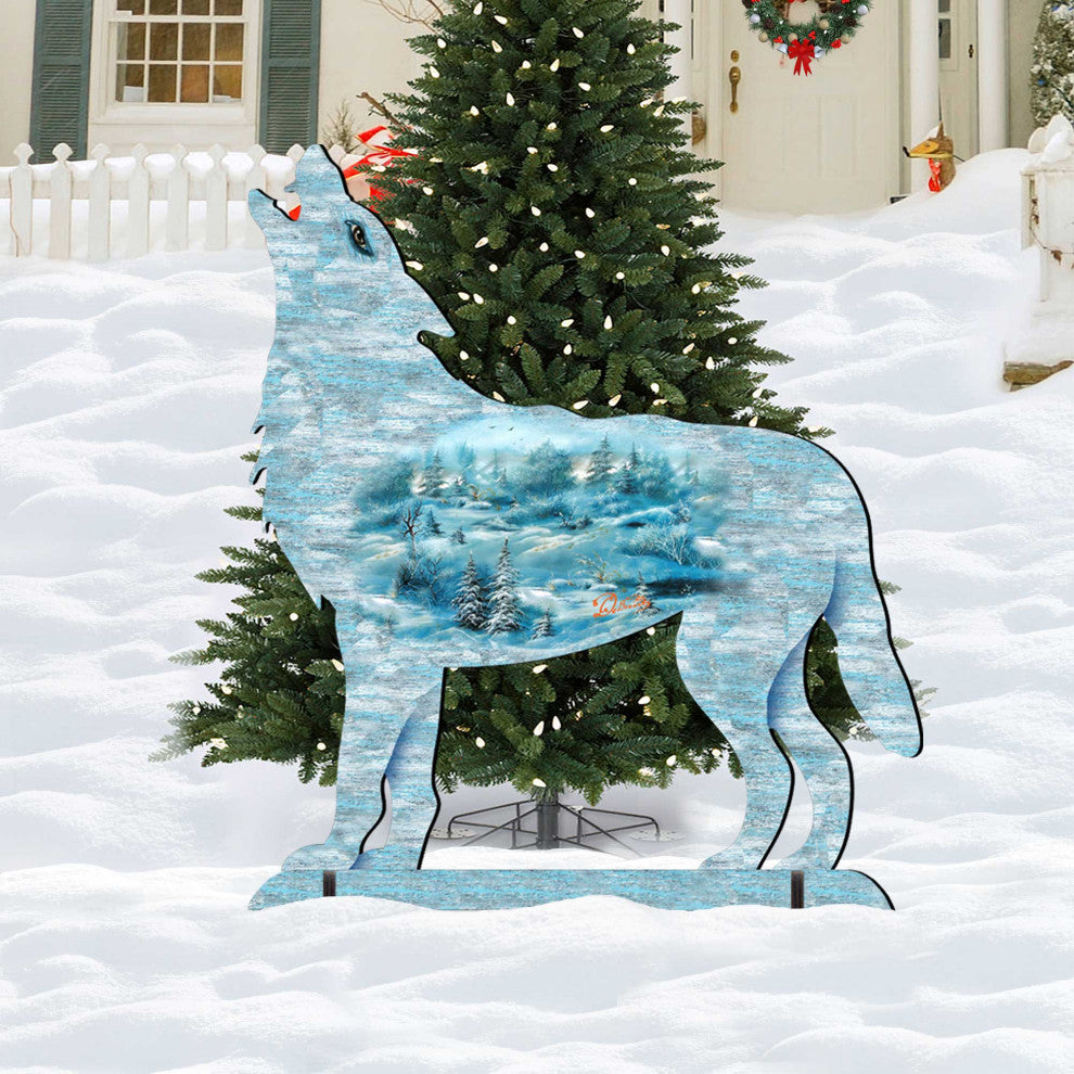 Winter Wolfs Scenic 32 Free-Standing Garden Decor