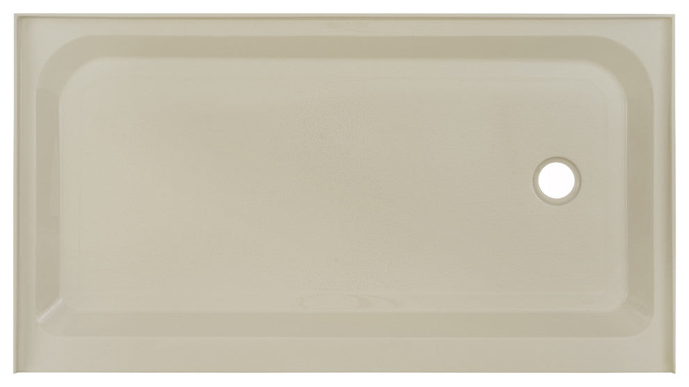 Voltaire 48"x36" Acrylic White, Single-Threshold, Center Drain, Shower Base, 60"